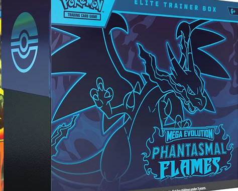 Pokémon Mega Evolution Phantasmal Flames Elite Trainer Box Case